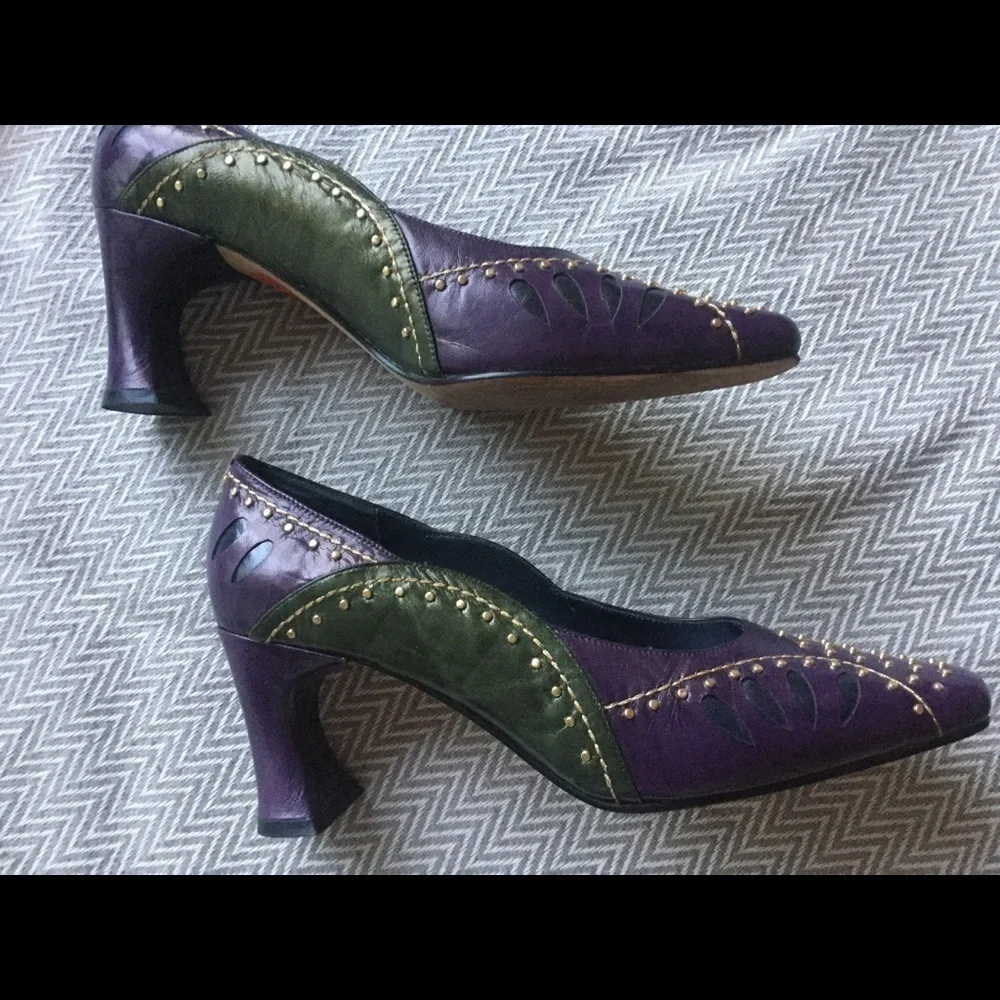 MARGARET Jerrold Vintage 1980s Leather Shoes - Picture 3 of 7